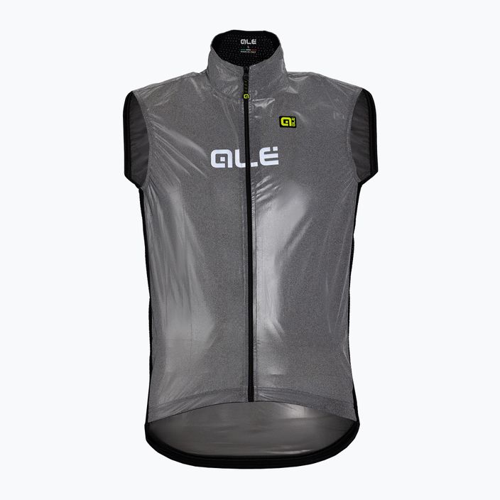 Pánska cyklistická vesta Alè Black Reflective grey L20038401 6