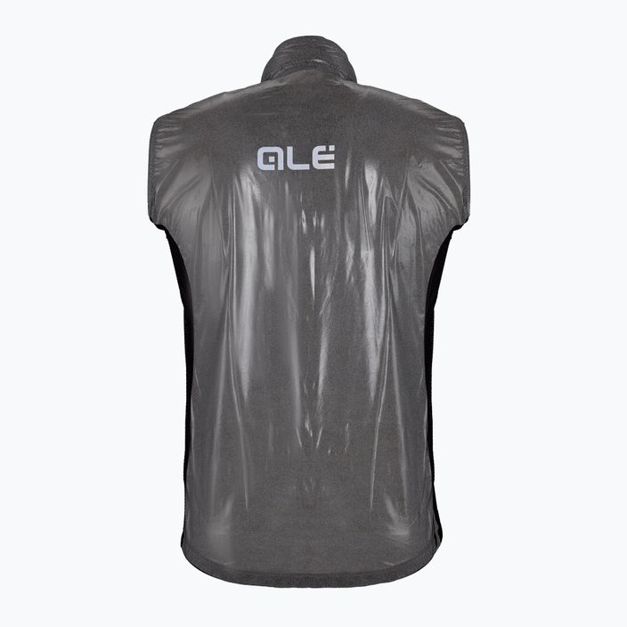Pánska cyklistická vesta Alè Black Reflective grey L20038401 7