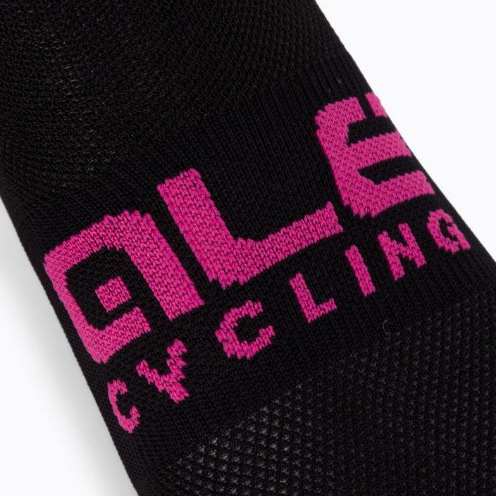 Cyklistické ponožky Alé Scanner black/pink L21181543 3
