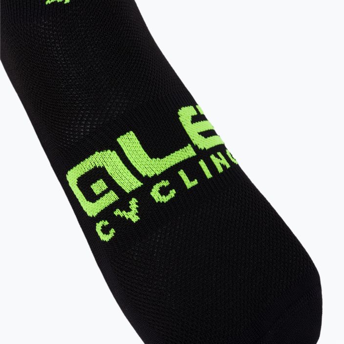 Cyklistické ponožky Alé Stars čierno-žlté L21183460 3
