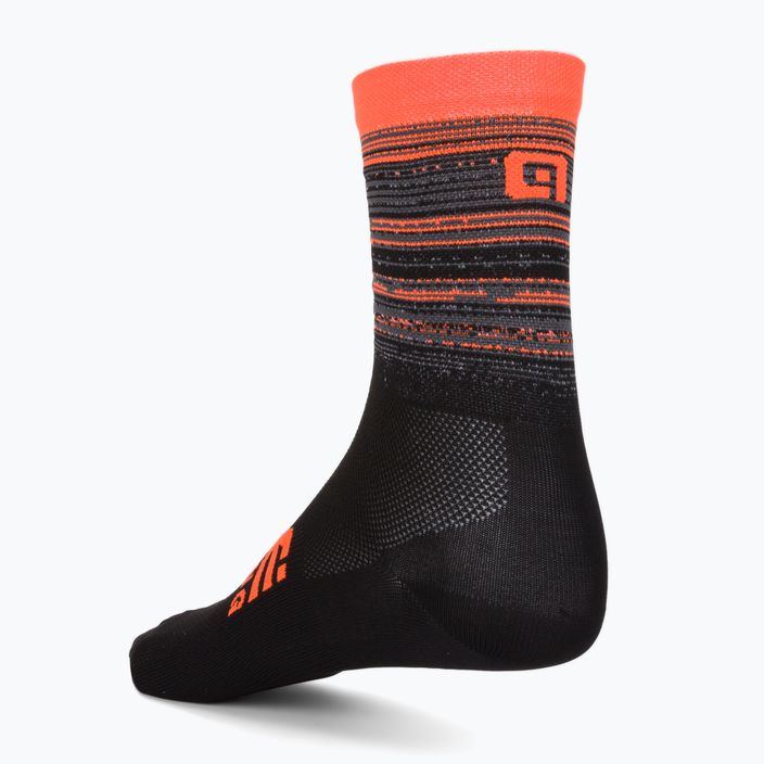Cyklistické ponožky Alé Scanner čierno-oranžové L21181529 2