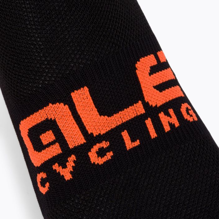 Cyklistické ponožky Alé Scanner čierno-oranžové L21181529 3