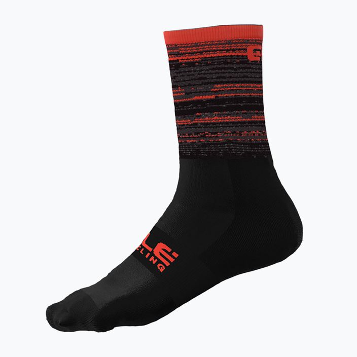 Cyklistické ponožky Alé Scanner čierno-oranžové L21181529 4