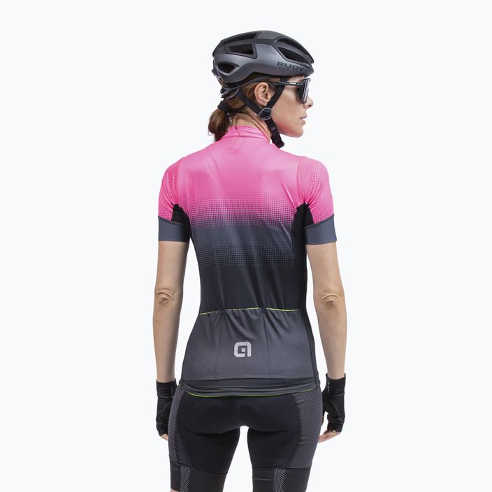 Dámsky cyklistický dres Alé Gradient black/pink L22175543 4