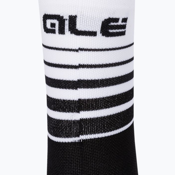 Cyklistické ponožky Alé One čierno-biele L22217400 3
