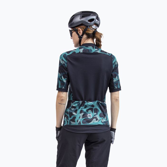 Dámsky cyklistický dres Alé Woodland čierno-zelený L22185462 2