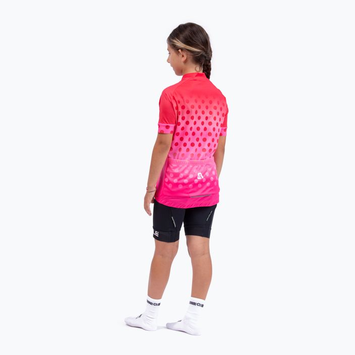 Alé Maglia MC Bubble pink detský cyklistický dres L22227405 6