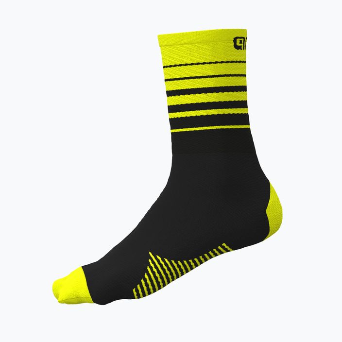 Cyklistické ponožky Alé One čierno-žlté L22217460 5