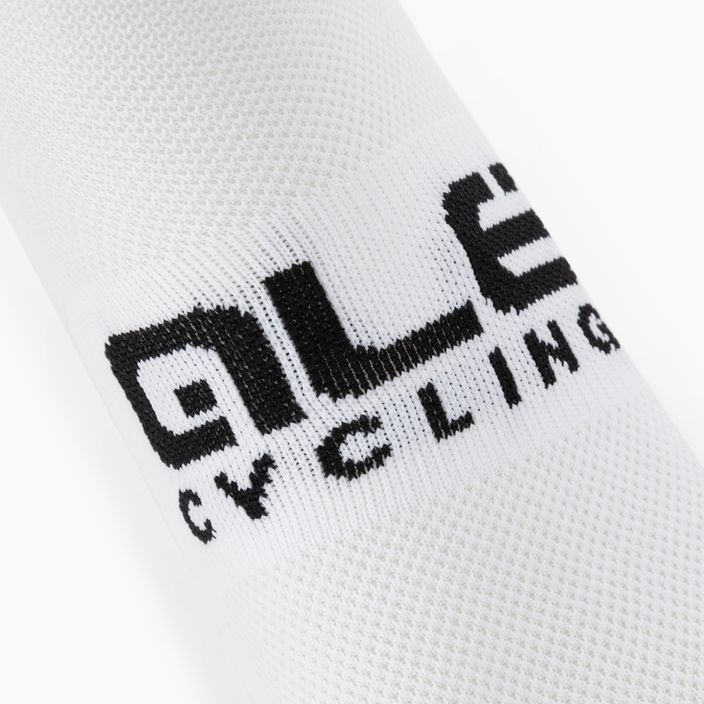 Biele cyklistické ponožky Alé Sprint L22231400 4