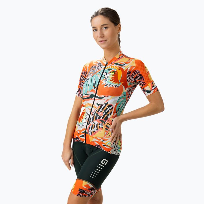 Dámsky cyklistický dres Alé Rio oranžový L23171529 2