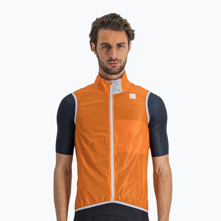 Pánska cyklistická vesta Sportful Hot Pack Easylight oranžová 1102027.850