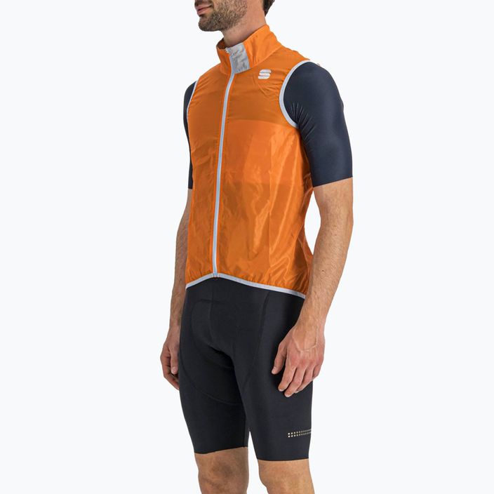 Pánska cyklistická vesta Sportful Hot Pack Easylight oranžová 1102027.850 3