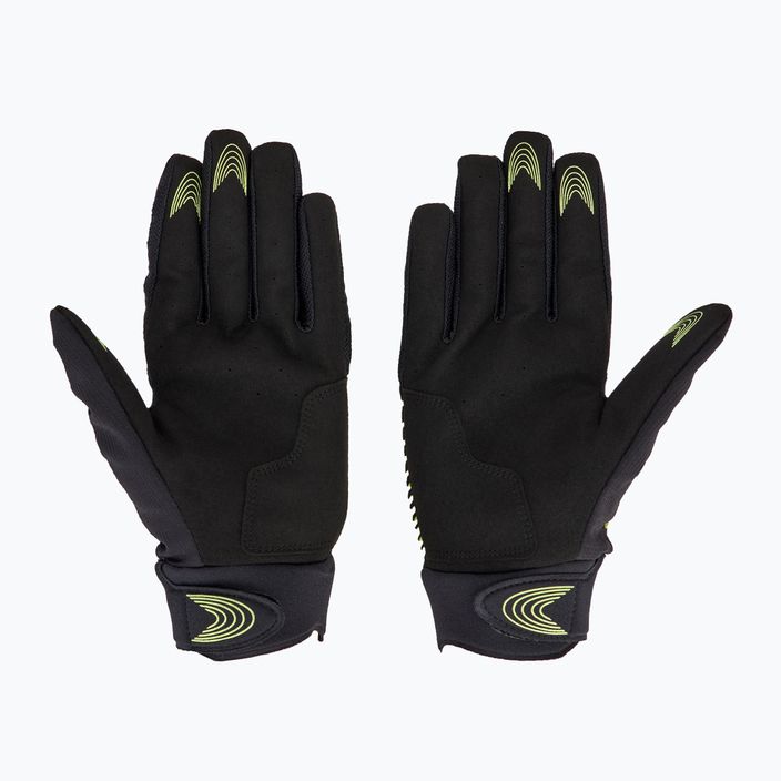 Cyklistické rukavice Oakley Drop In MTB Glove 2.0 black/lt green 2