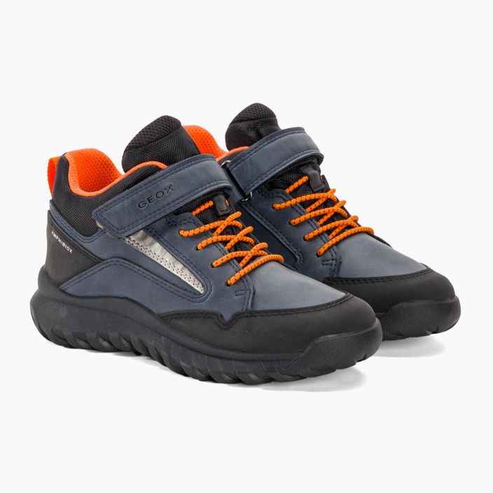 Juniorská obuv Geox Simbyos Abx navy/blue/orange 4