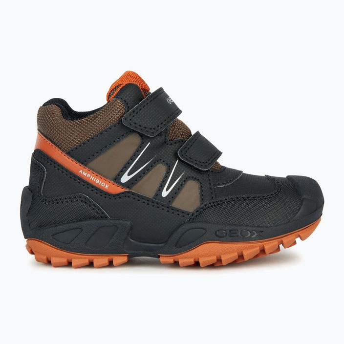 Juniorská obuv Geox New Savage Abx black/dark orange 8