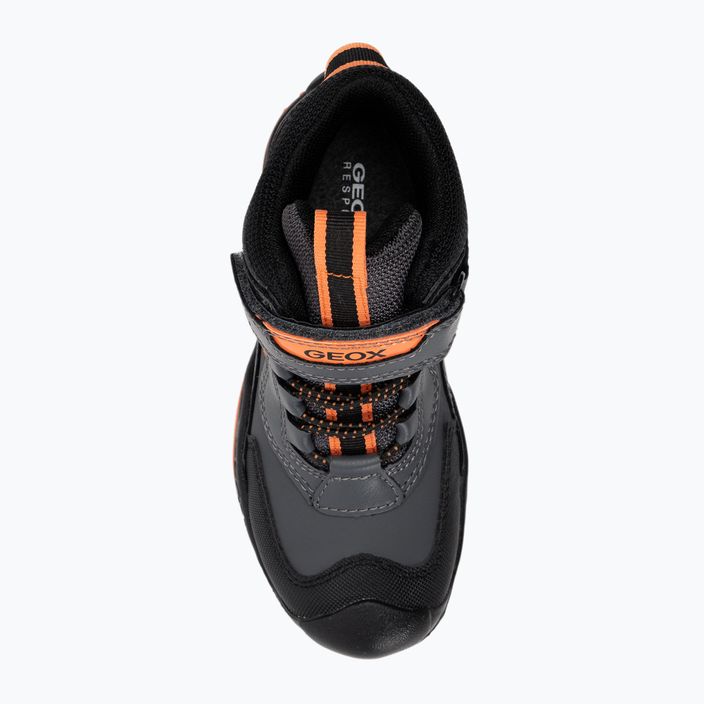 Juniorská obuv Geox New Savage Abx dark grey/orange 6