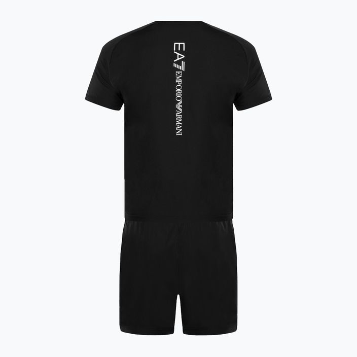 Set tričko + šortky EA7 Emporio Armani Ventus7 Travel čierny 2