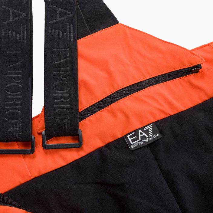 EA7 Emporio Armani pánske lyžiarske nohavice Pantaloni 6RPP27 fluo orange 7