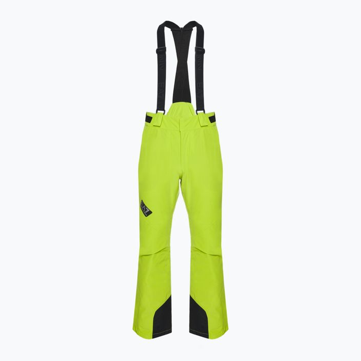 EA7 Emporio Armani pánske lyžiarske nohavice Pantaloni 6RPP27 limetkovo zelená