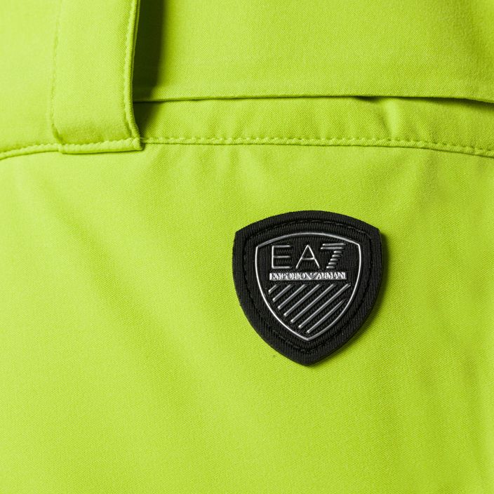 EA7 Emporio Armani pánske lyžiarske nohavice Pantaloni 6RPP27 limetkovo zelená 4