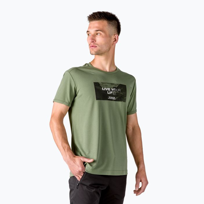 CMP pánske trekingové tričko zelené 30T5057/F832