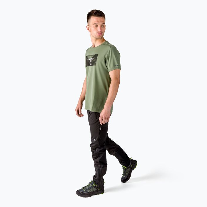 CMP pánske trekingové tričko zelené 30T5057/F832 2