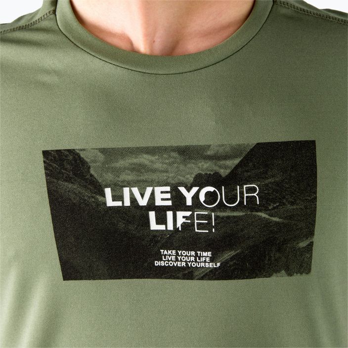 CMP pánske trekingové tričko zelené 30T5057/F832 4