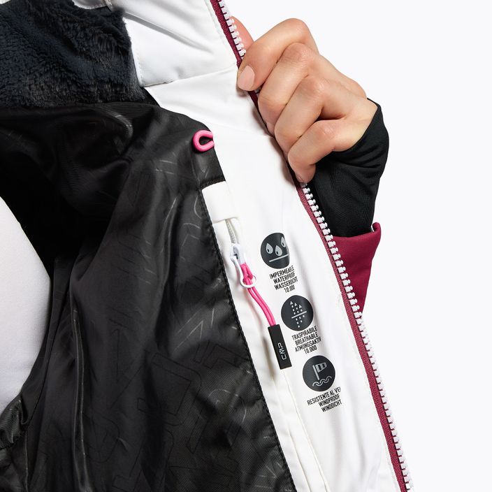 Dámska lyžiarska bunda CMP ružovo-biela 31W0226/A001 10