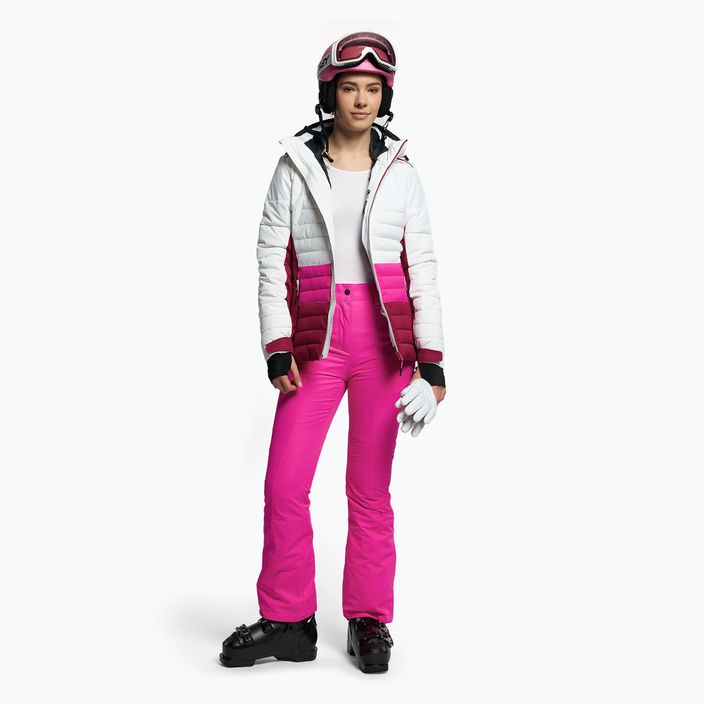 Dámska lyžiarska bunda CMP ružovo-biela 31W0226/A001 2