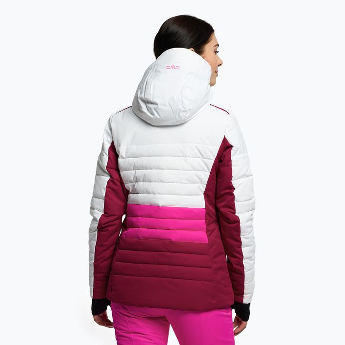 Dámska lyžiarska bunda CMP ružovo-biela 31W0226/A001 4