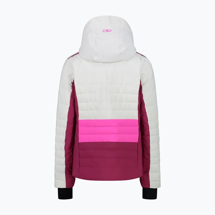 Dámska lyžiarska bunda CMP ružovo-biela 31W0226/A001 13