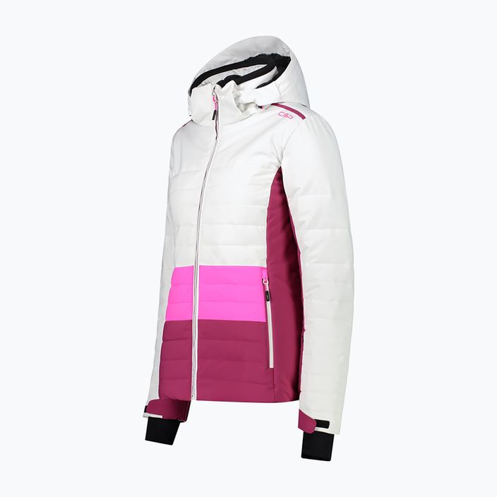 Dámska lyžiarska bunda CMP ružovo-biela 31W0226/A001 14