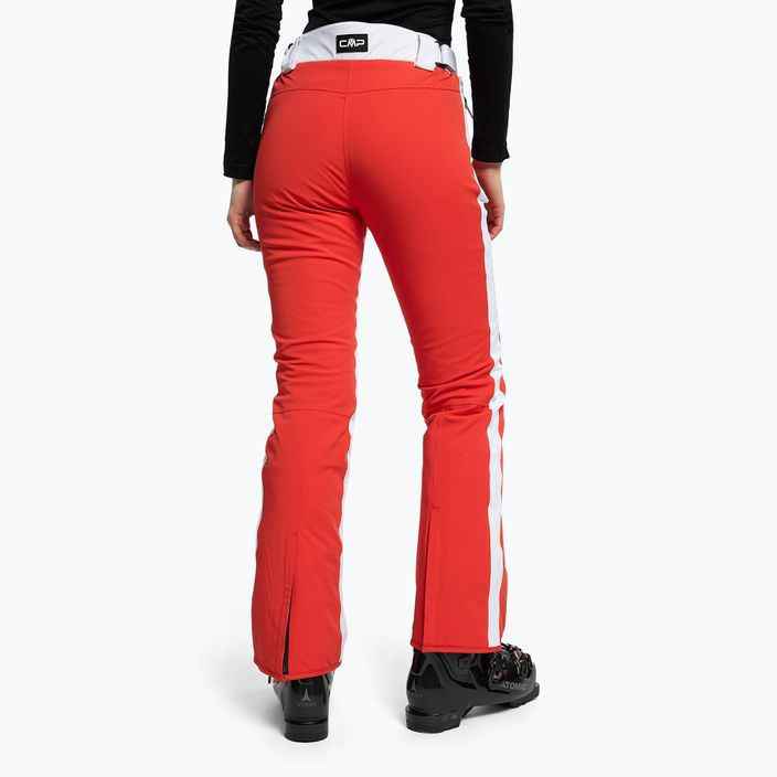 Dámske lyžiarske nohavice CMP červené 30W0806/C827 4