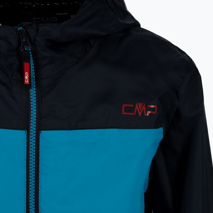 CMP Rain Fix detská bunda do dažďa modrá/sivá 32X5804/L854 4