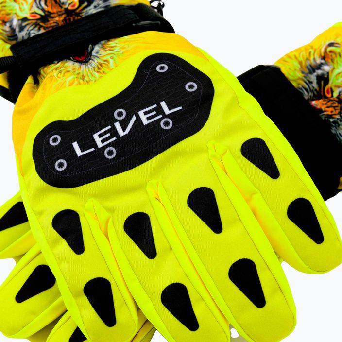 Level Junior detské lyžiarske rukavice žlté 4152 5