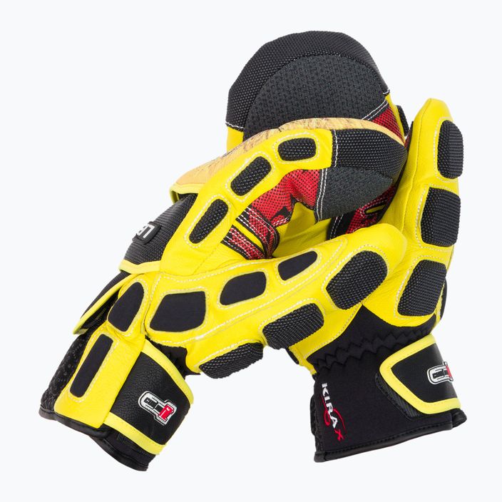 Pánske lyžiarske rukavice Level Worldcup Cf Mitt Yellow 3009