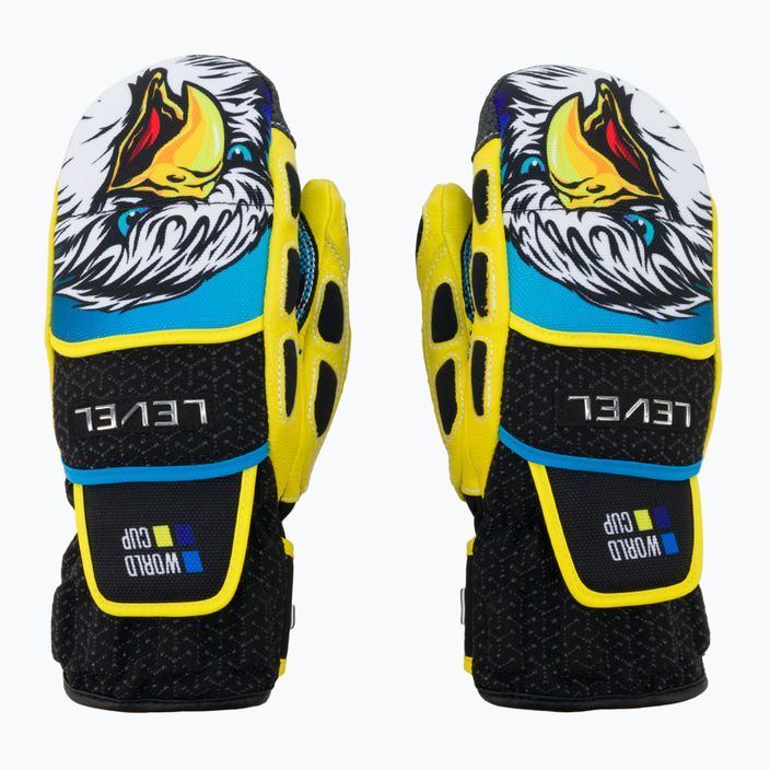 Detské lyžiarske rukavice Level Worldcup CF Mitt žlté 4117JM.66 3