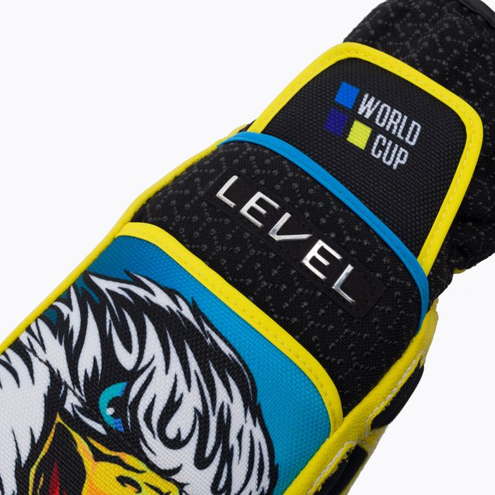 Detské lyžiarske rukavice Level Worldcup CF Mitt žlté 4117JM.66 4