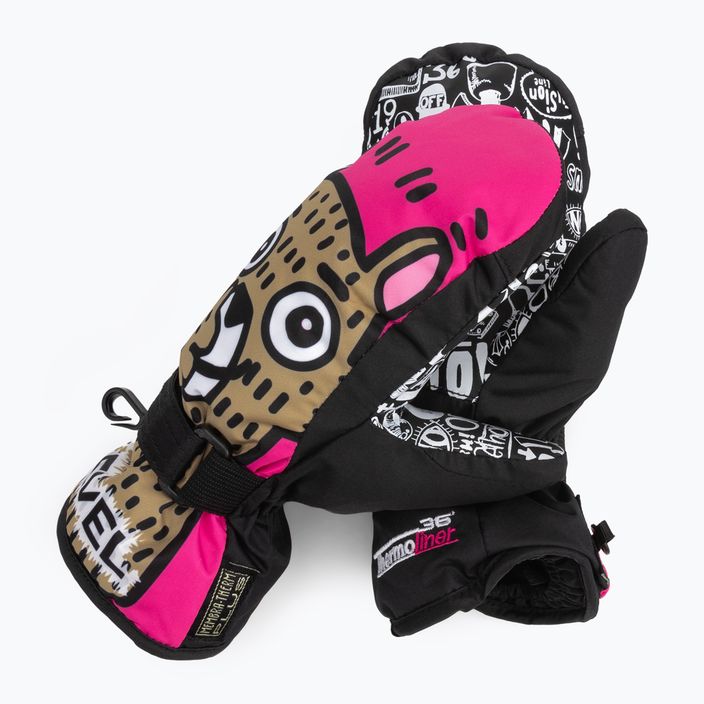 Detské lyžiarske rukavice Level Junior Mitt pink 4152JM