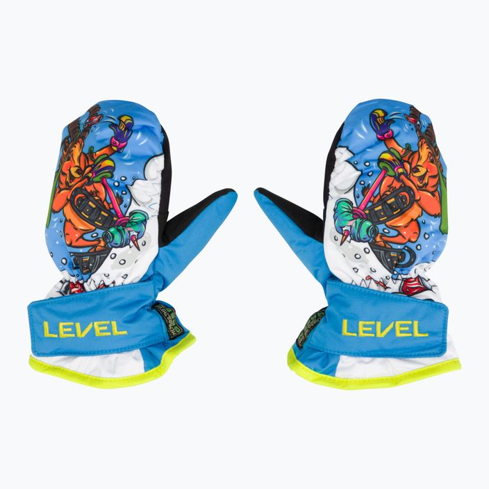 Detské lyžiarske rukavice Level Animal svetlomodré 3
