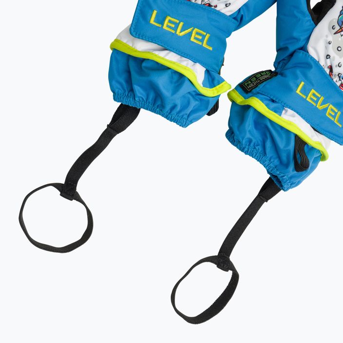 Detské lyžiarske rukavice Level Animal svetlomodré 5