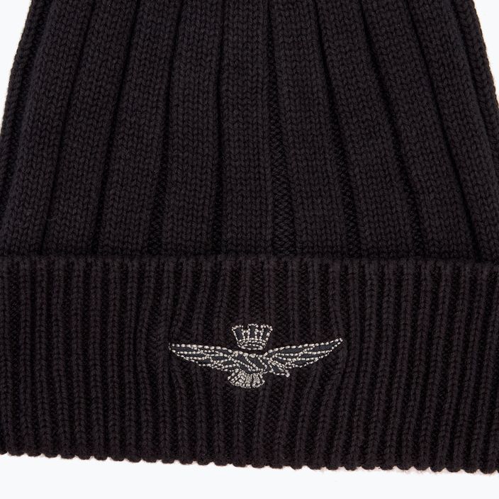 Zimná čiapka Aeronautica Militare Cotton Eagle Embroidery jet black 3