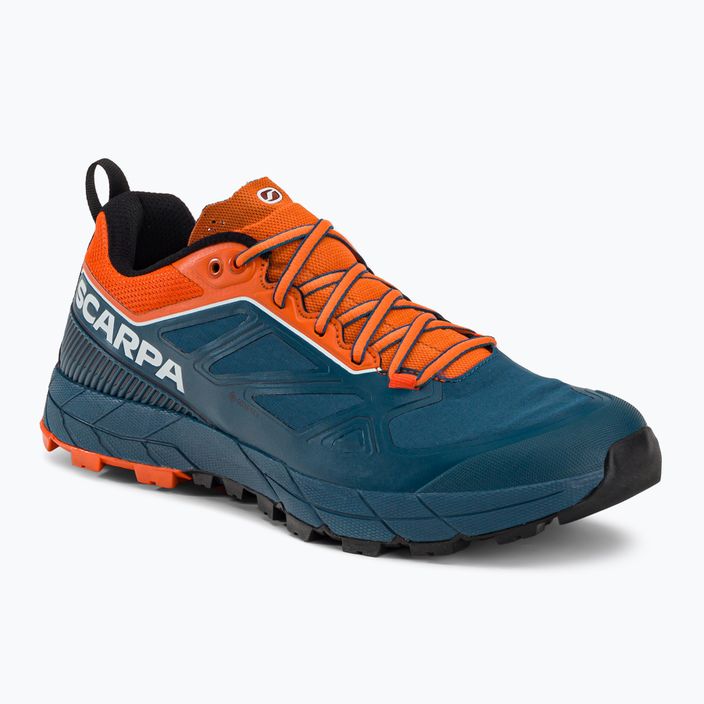 Pánske trekové topánky SCARPA Rapid GTX navy blue-orange 72701