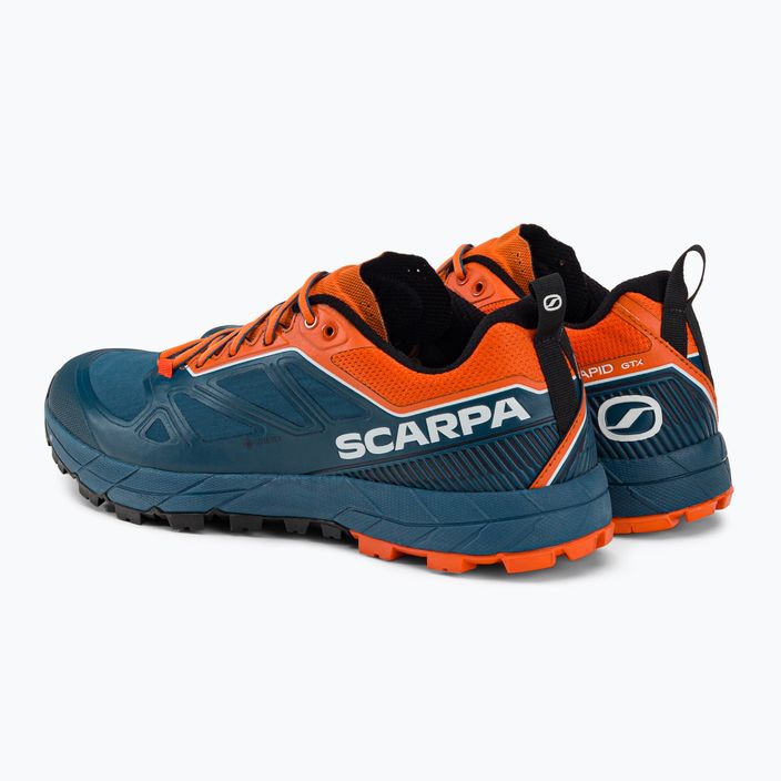 Pánske trekové topánky SCARPA Rapid GTX navy blue-orange 72701 3