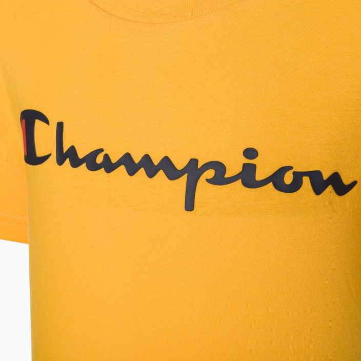 Detské tričko Champion Legacy tmavo žlté 3