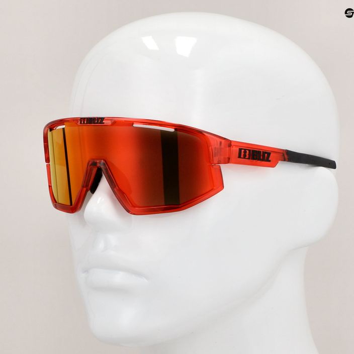 Cyklistické okuliare Bliz Fusion S3 transparentná červená / hnedá červená multi 52305-44 8