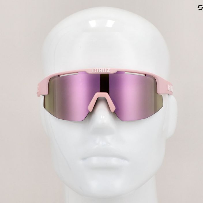 Cyklistické okuliare Bliz Matrix Small S3 matné púdrovo ružové / hnedé ružové multi 52107-49 7
