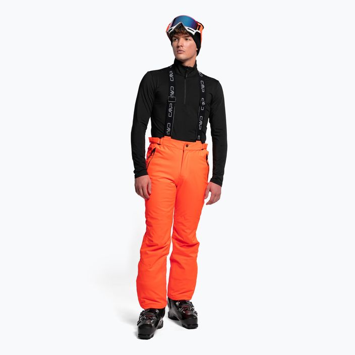 CMP pánske lyžiarske nohavice oranžové 3W17397N/C645