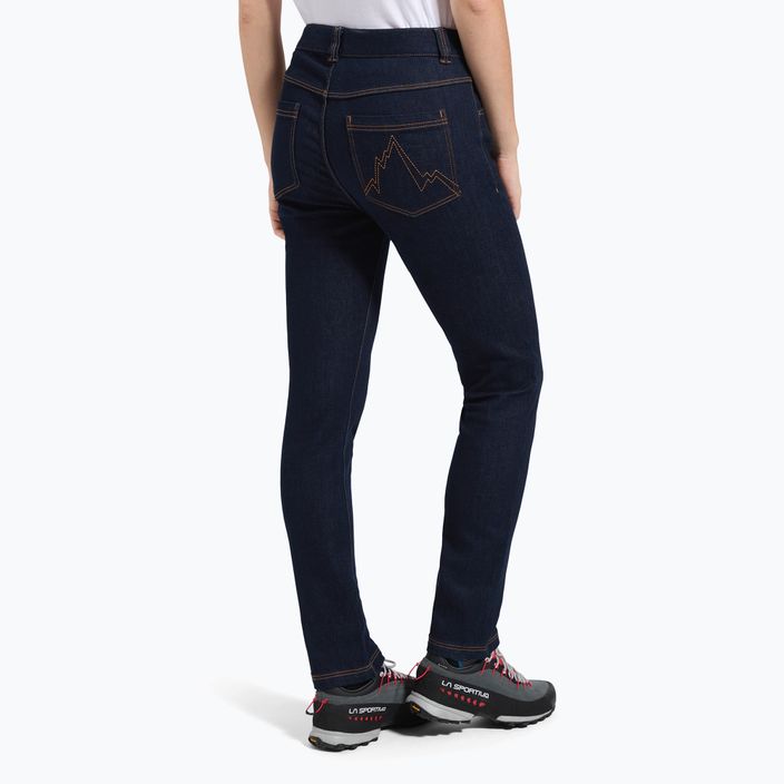 Dámske lezecké nohavice La Sportiva Eldo Jeans jeans/deep sea 2