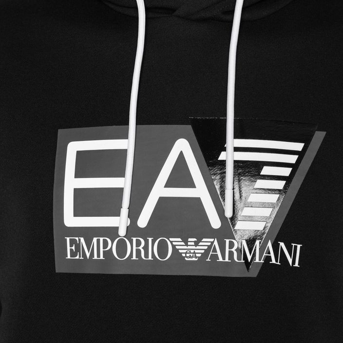 Pánska mikina EA7 Emporio Armani Train Visibility Hoodie black 3